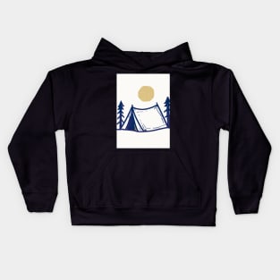 Camping Tent Kids Hoodie